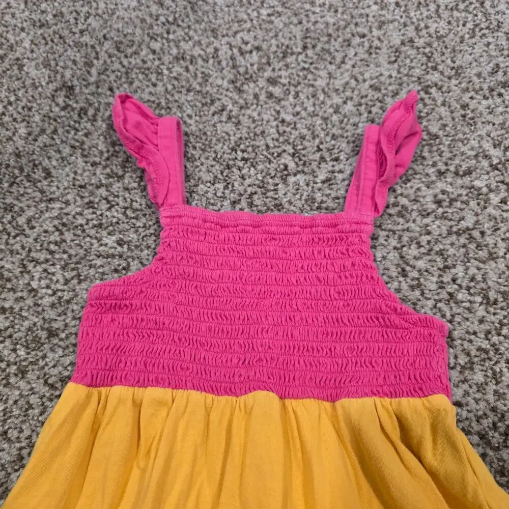Toddler Girl's Tucker + Tate Colorful Striped Smock Top Tank Dress | Size 3